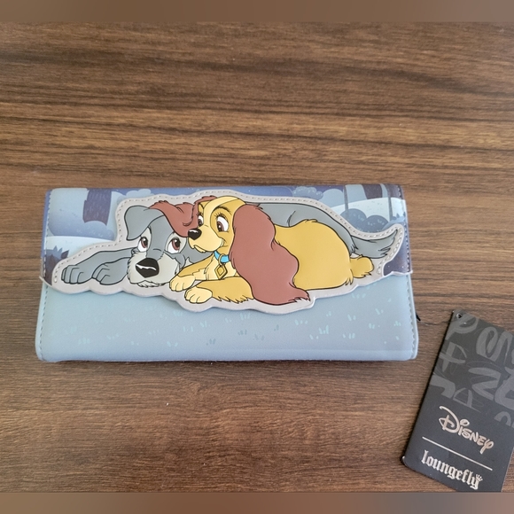 Loungefly Bags Lady Tramp Loungefly Wet Cement Tri Fold Wallet